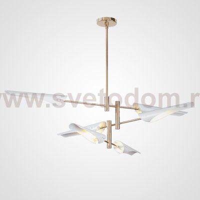 Люстра Cross cable no 407 D145 6 lights White ImperiumLoft 192821-26