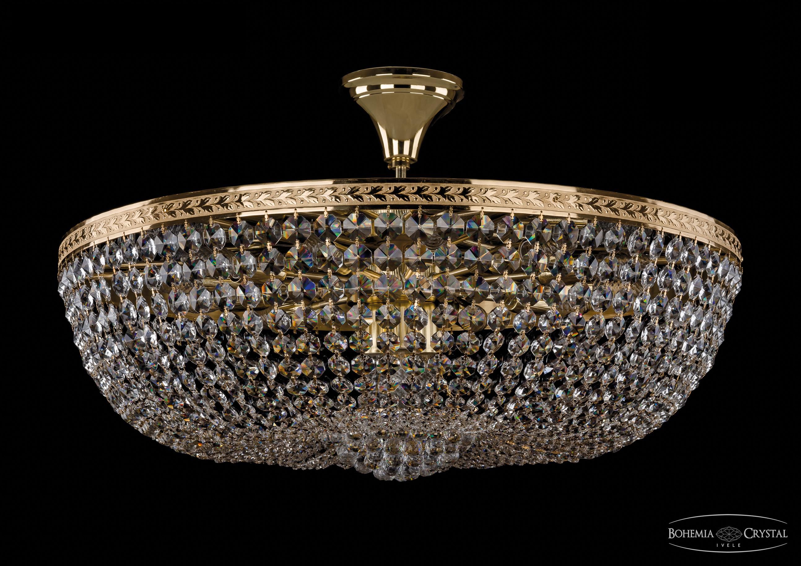 Люстра хрустальная большая Bohemia Ivele 1928/75Z/G