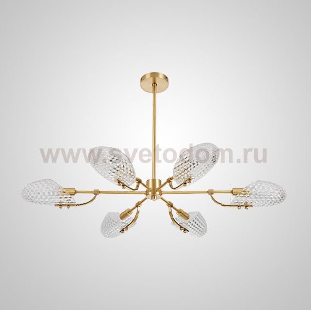 Потолочная люстра LORAINE L6 Brass ImperiumLoft 192889-23