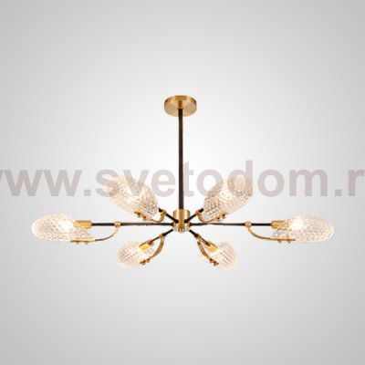 Потолочная люстра LORAINE L6 Brass Black ImperiumLoft 192890-23