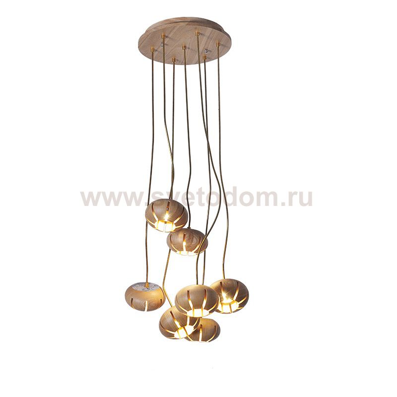 Дизайнерская люстра CAPSULES D30 Light wood ImperiumLoft 192921-26