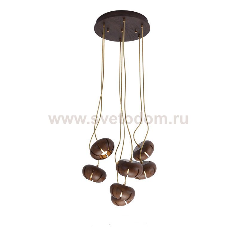 Дизайнерская люстра CAPSULES D30 Dark wood ImperiumLoft 192922-26