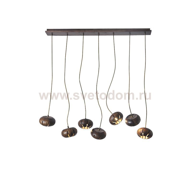 Дизайнерская люстра CAPSULES L90 Dark wood ImperiumLoft 192923-26