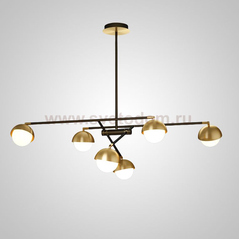 Потолочная люстра KENDALL L6 Black Gold ImperiumLoft 192950-23