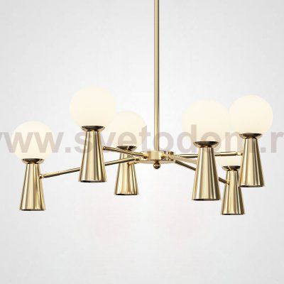Потолочная люстра ABELINA L12 Gold White ImperiumLoft 193029-23