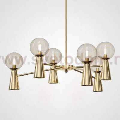 Потолочная люстра ABELINA L12 Gold Amber ImperiumLoft 193030-23