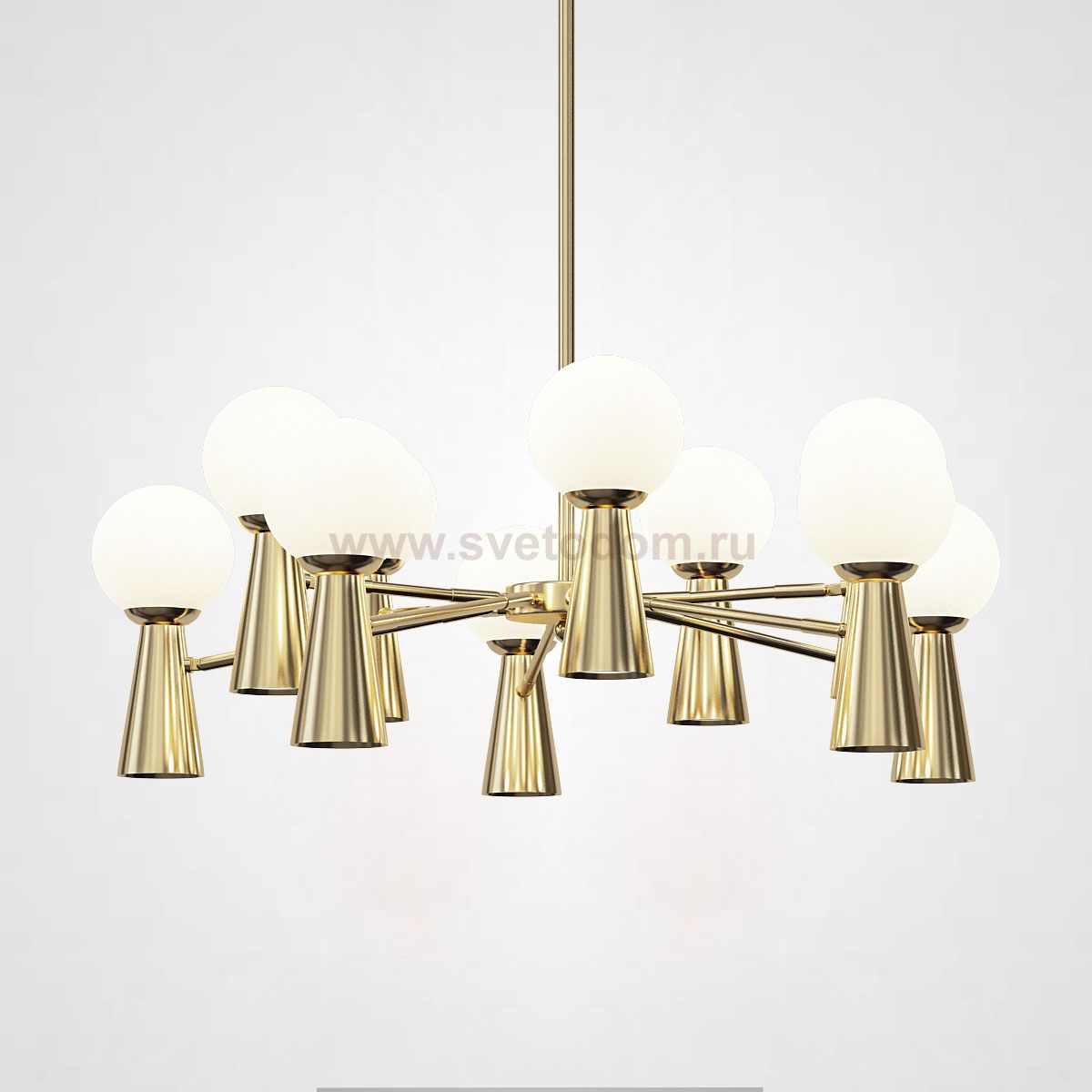 Потолочная люстра ABELINA L20 Gold White ImperiumLoft 193033-23