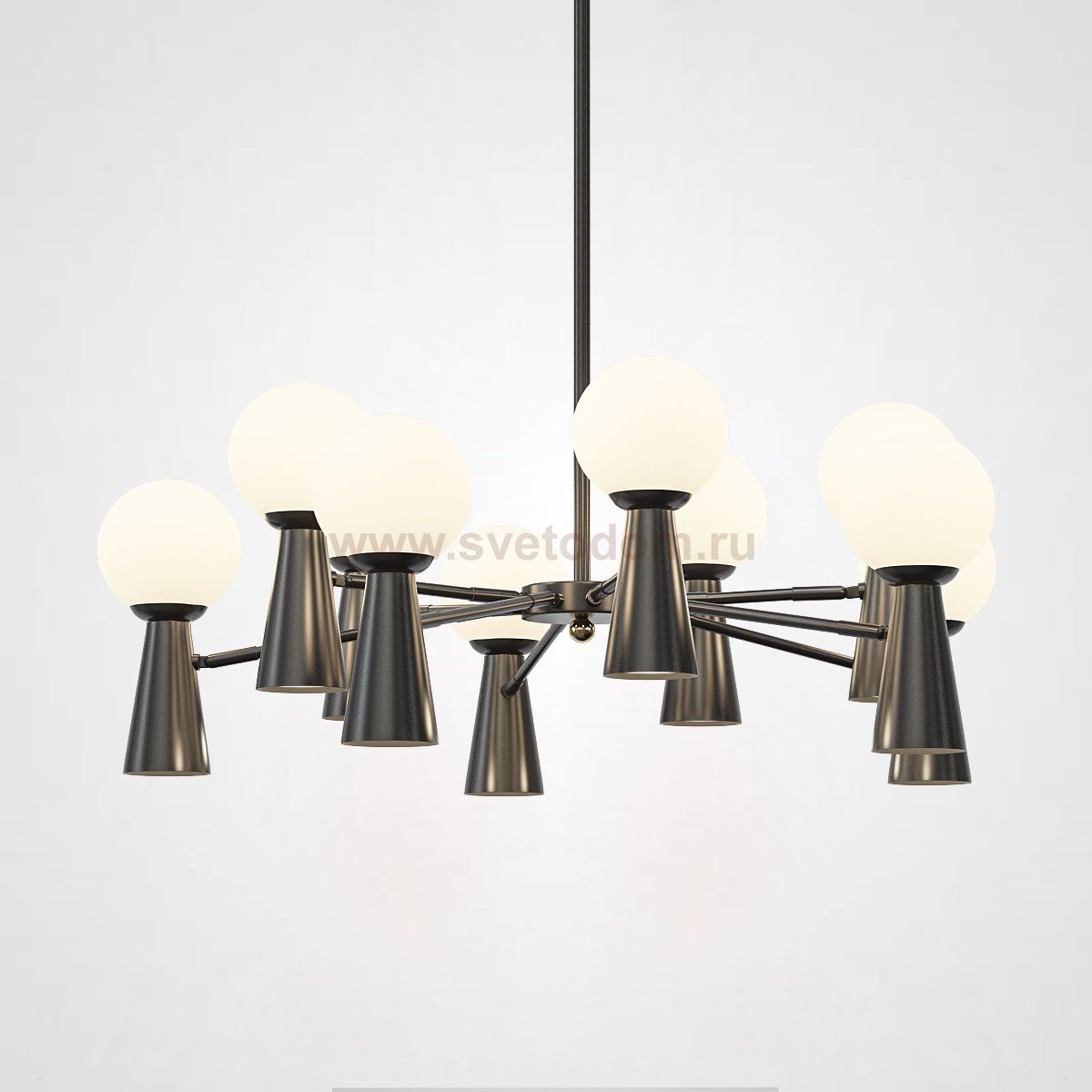 Потолочная люстра ABELINA L20 Black White  ImperiumLoft 193036-23