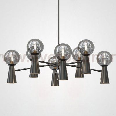 Потолочная люстра ABELINA L16 Black Grey ImperiumLoft 193055-23