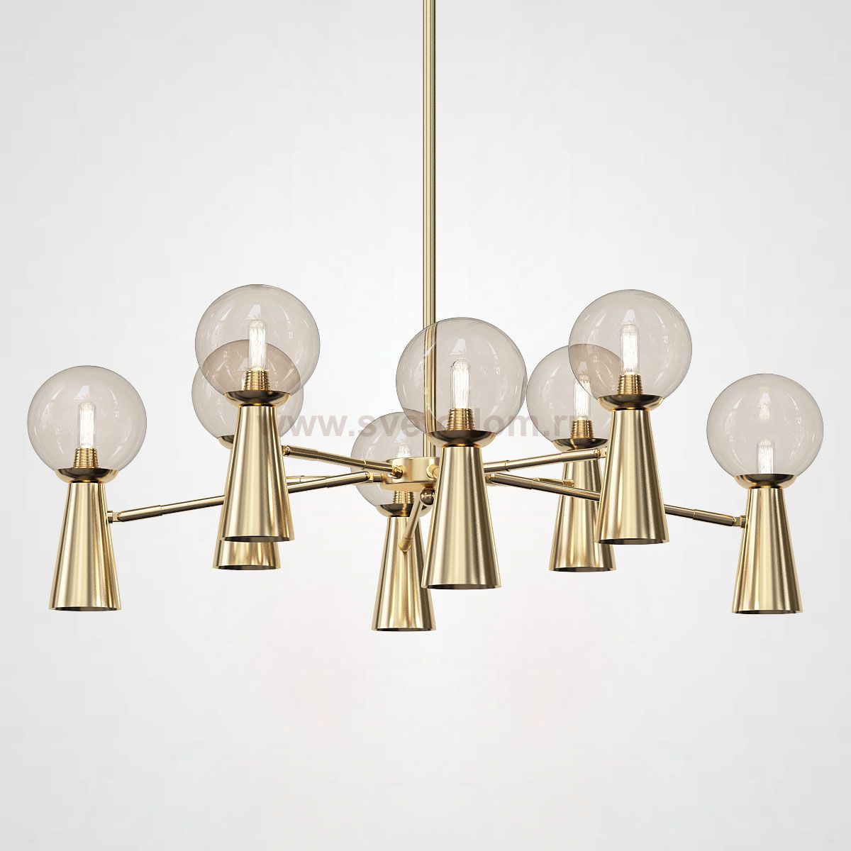 Потолочная люстра ABELINA L16 Gold Amber ImperiumLoft 193057-23