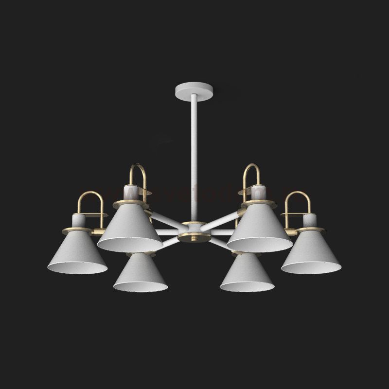 Люстра на штанге CODA D88 White ImperiumLoft 193065-26