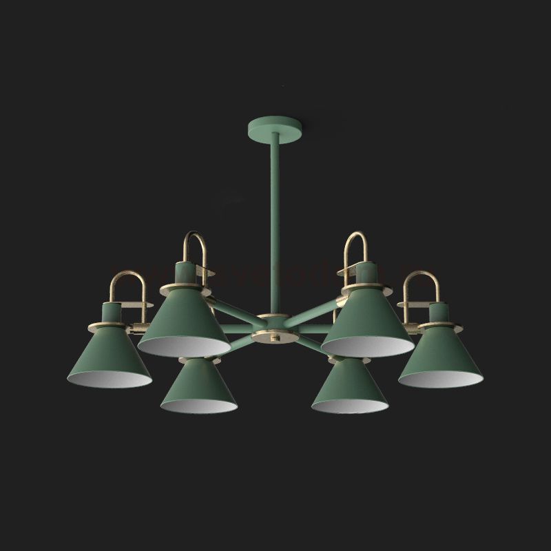 Люстра на штанге CODA D88 Green ImperiumLoft 193066-26