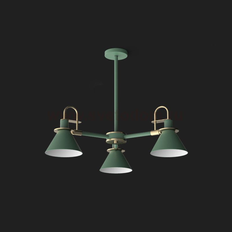 Люстра на штанге CODA D76 Green ImperiumLoft 193069-26