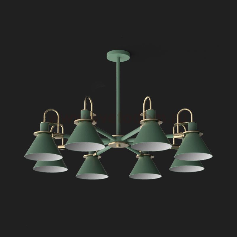 Люстра на штанге CODA D94 Green ImperiumLoft 193070-26