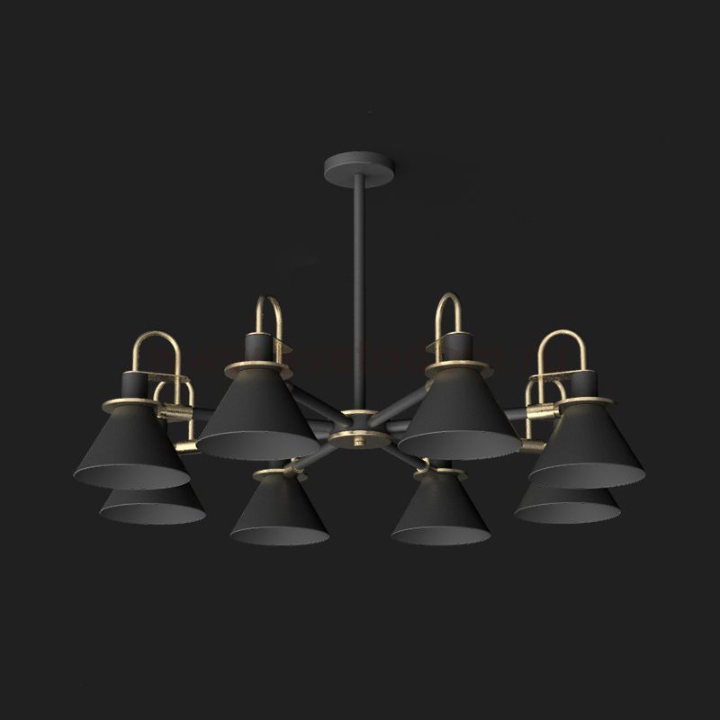 Люстра на штанге CODA D94 Black ImperiumLoft 193071-26