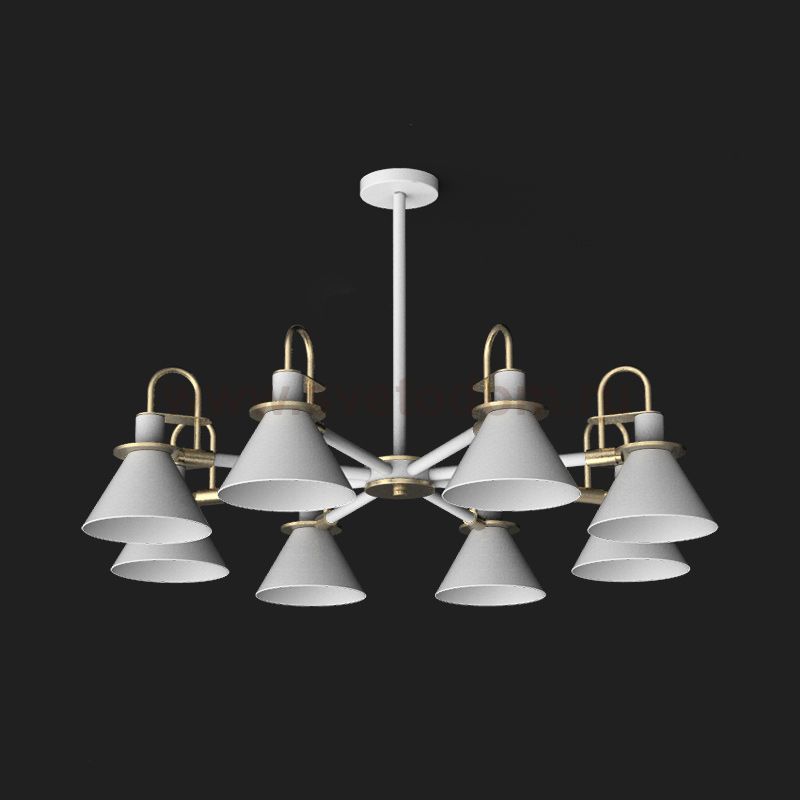Люстра на штанге CODA D94 White ImperiumLoft 193072-26