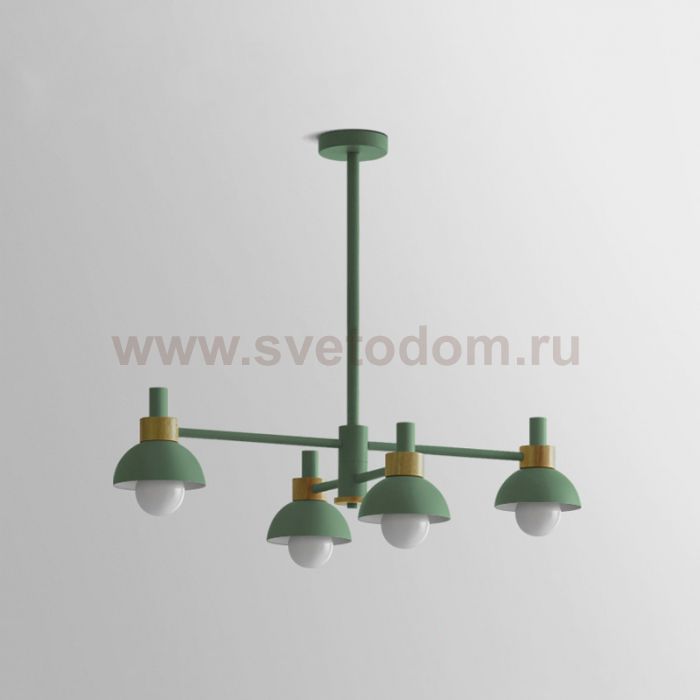 Люстра на штанге FANTA A 4 lights Green ImperiumLoft 193153-26