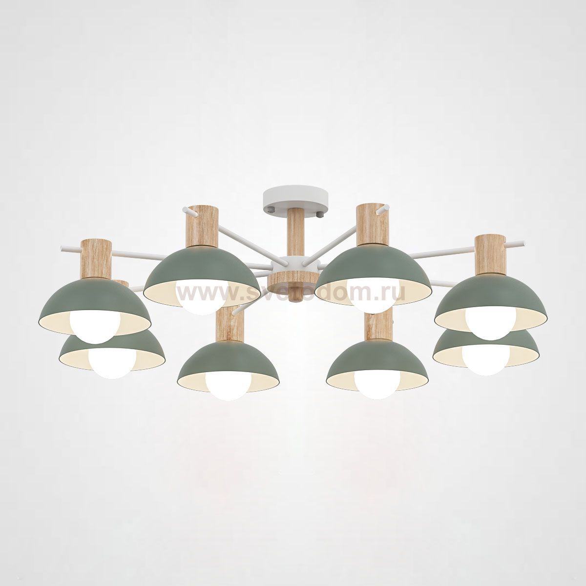 Люстра на штанге DOS D83 Green ImperiumLoft 193157-26