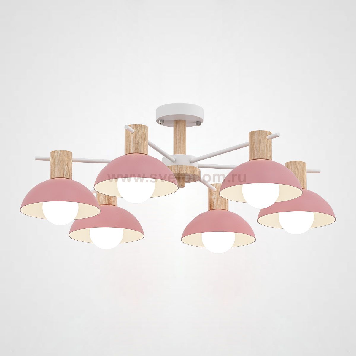 Люстра на штанге DOS D68 Pink ImperiumLoft 193160-26