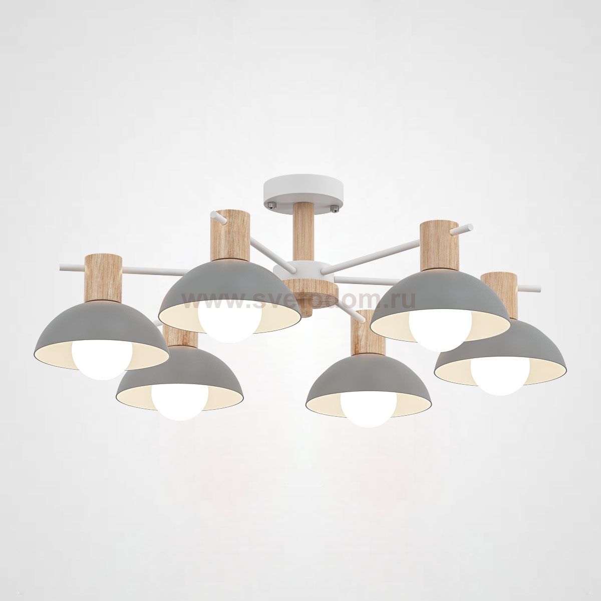 Люстра на штанге DOS D68 Grey ImperiumLoft 193163-26