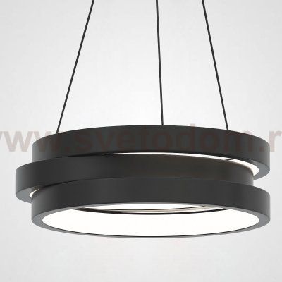 Подвесной кольцевой светильник GALO  D42,5 Black ImperiumLoft 193235-26