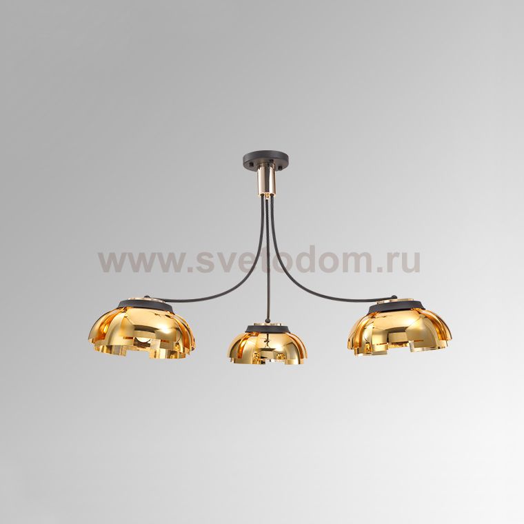 Люстра на штанге GRADE D105 3 lamps Gold ImperiumLoft 193305-26