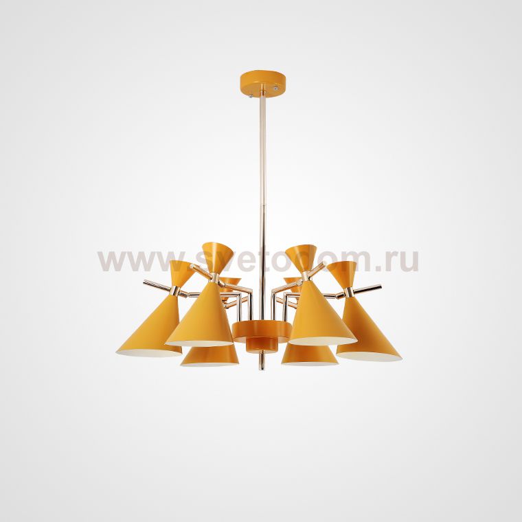 Люстра на штанге FRANKA D80 6 lamps Yellow ImperiumLoft 193341-26
