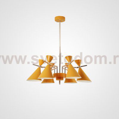 Люстра на штанге FRANKA D80 6 lamps Yellow ImperiumLoft 193341-26