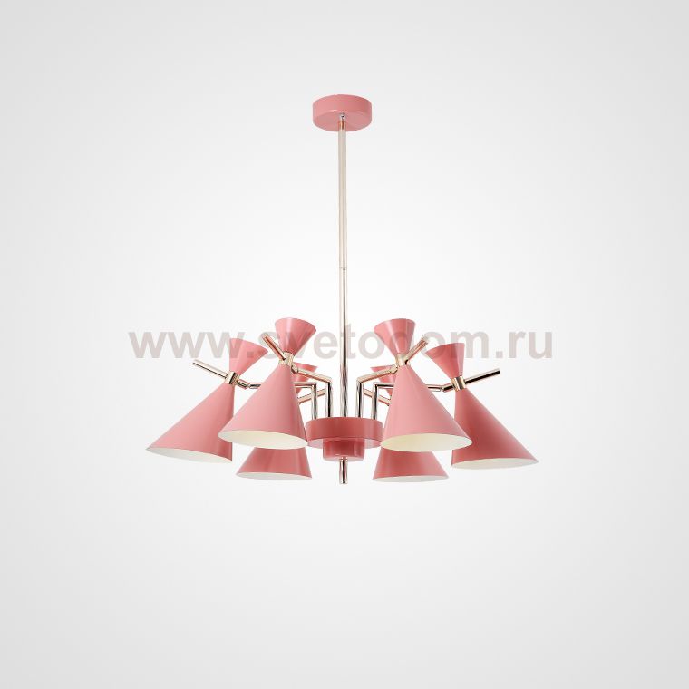 Люстра на штанге FRANKA D80 6 lamps Pink ImperiumLoft 193344-26