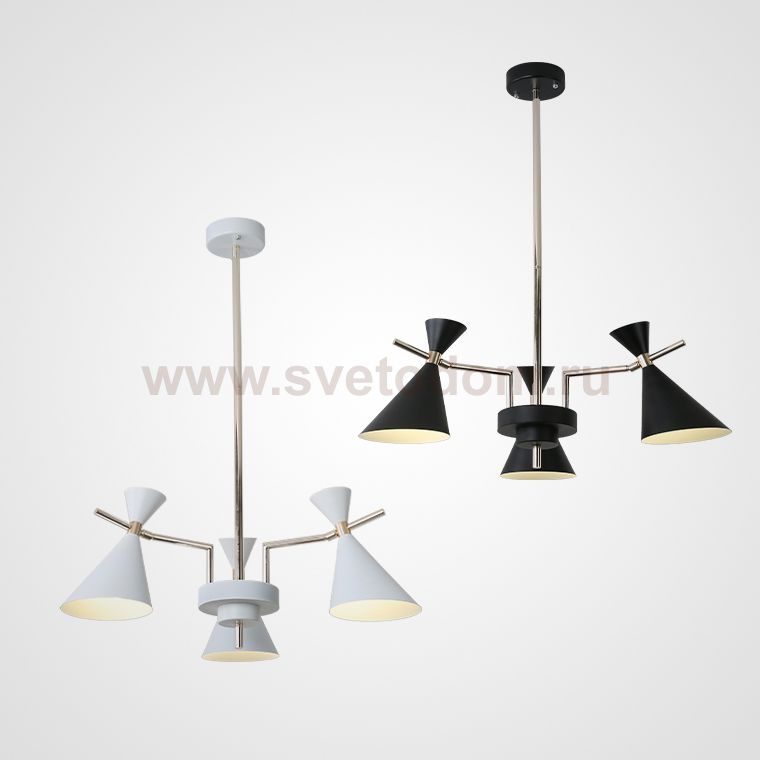 Люстра на штанге FRANKA D80 3 lamps White ImperiumLoft 193348-26