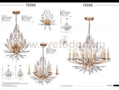 Подвесная люстра Favourite 1933-5P Feerie