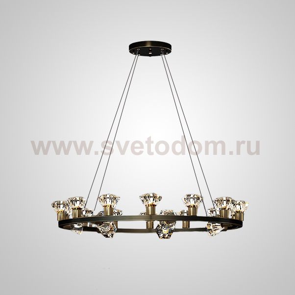 Подвесная люстра FIOCHI L36 Black ImperiumLoft 193414-23