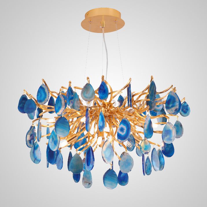 Подвесная люстра AGATE BLUE ImperiumLoft 193420-23