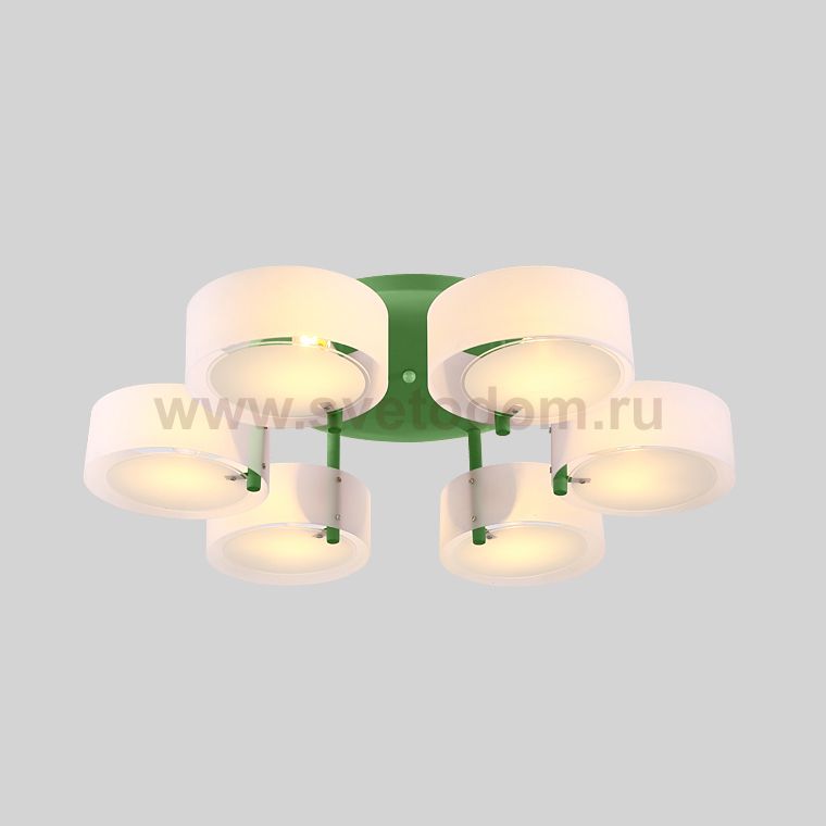 Потолочная люстра HEDDA D73 6 lamps Green ImperiumLoft 193421-26