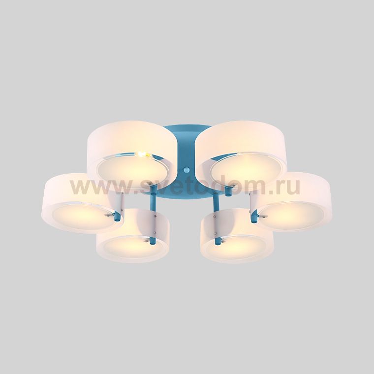 Потолочная люстра HEDDA D73 6 lamps Blue ImperiumLoft 193423-26