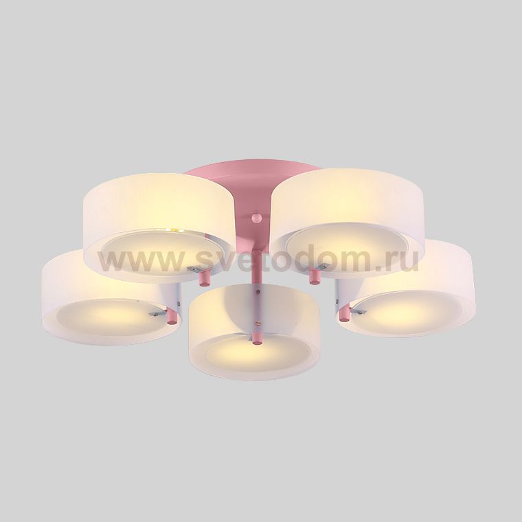 Потолочная люстра HEDDA D73 5 lamps Pink ImperiumLoft 193428-26