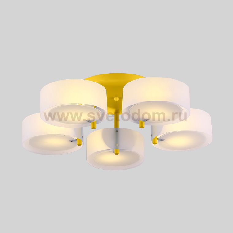 Потолочная люстра HEDDA D73 5 lamps Yellow ImperiumLoft 193429-26