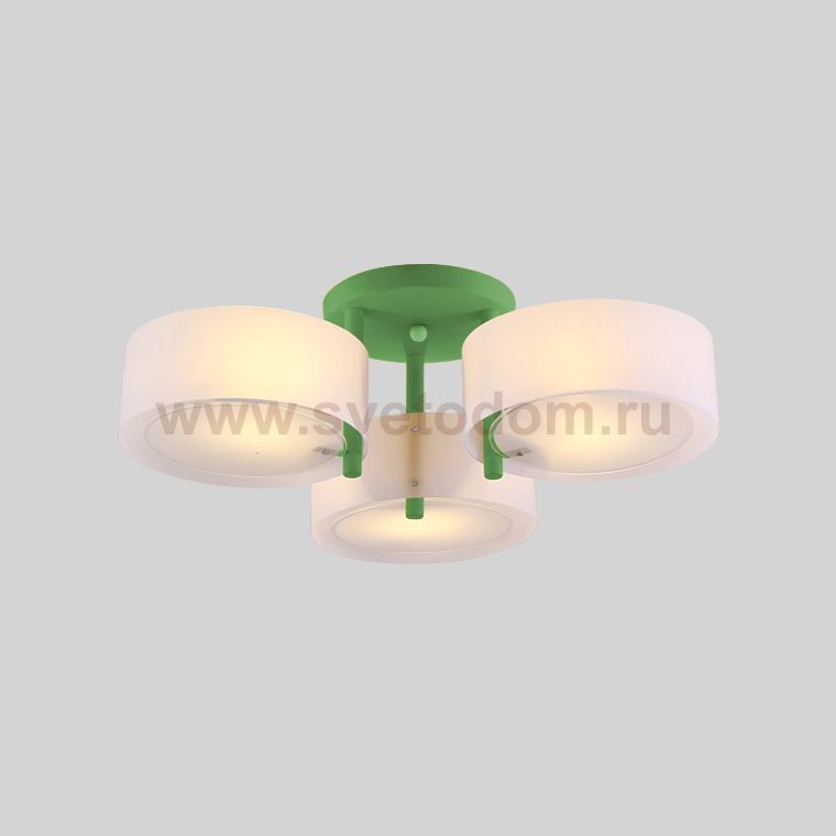 Потолочная люстра HEDDA D54 3 lamps Green ImperiumLoft 193430-26