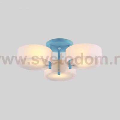 Потолочная люстра HEDDA D54 3 lamps Blue ImperiumLoft 193431-26