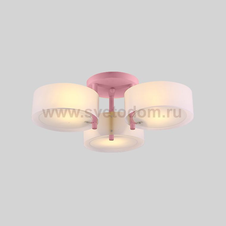 Потолочная люстра HEDDA D54 3 lamps Pink ImperiumLoft 193432-26