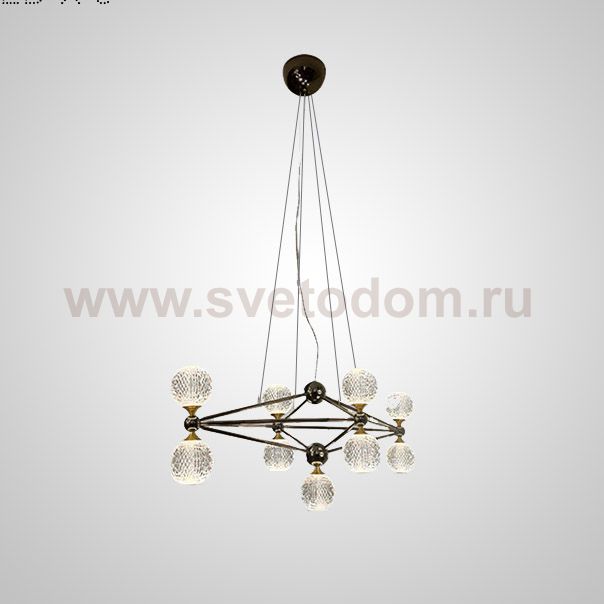 Подвесная люстра TRENTON L9 Black ImperiumLoft 193465-23