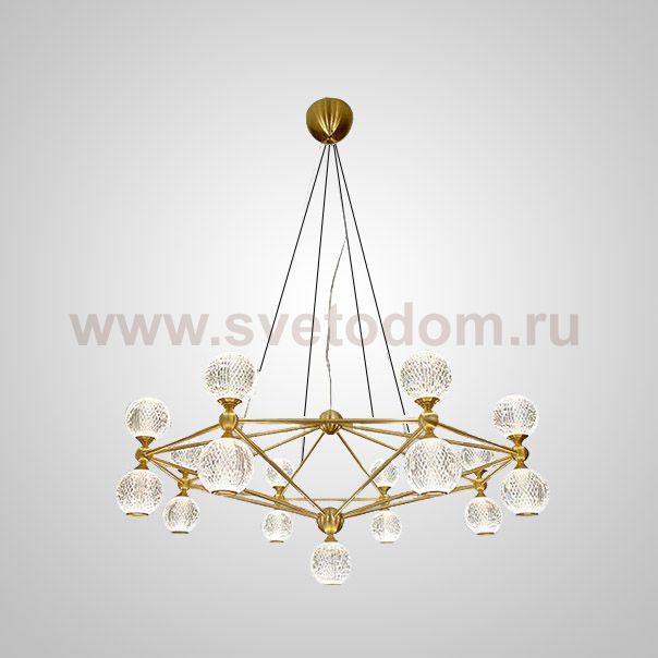 Подвесная люстра TRENTON L17 Gold ImperiumLoft 193472-23