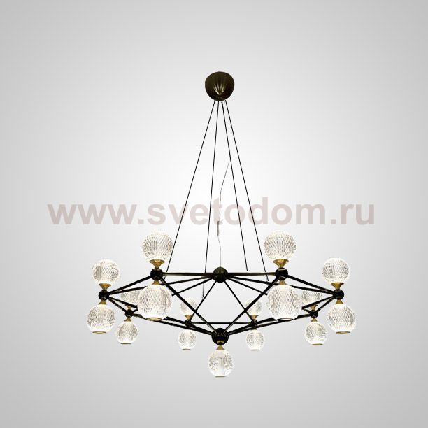 Подвесная люстра TRENTON L17 Black ImperiumLoft 193473-23