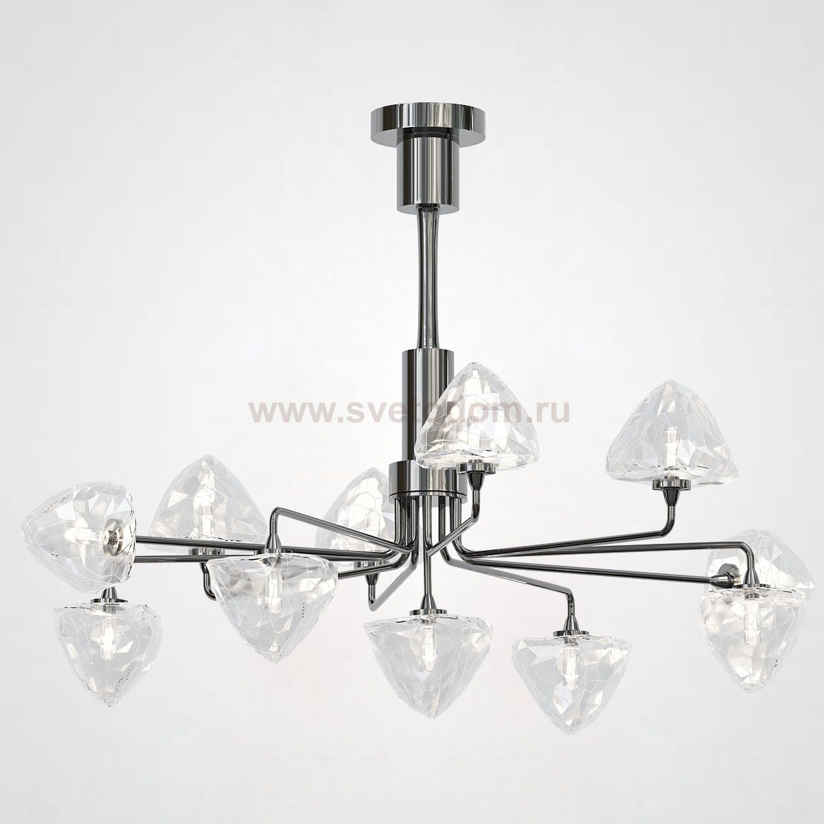 Люстра на штанге ICE 11 lamps Black ImperiumLoft 193499-26