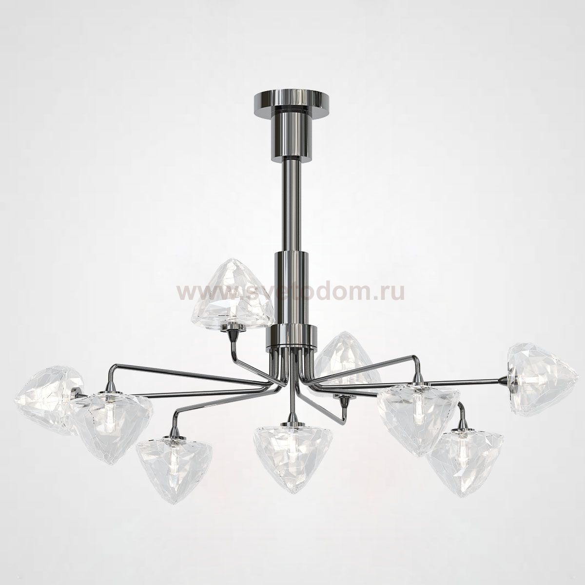 Люстра на штанге ICE 9 lamps Black ImperiumLoft 193501-26