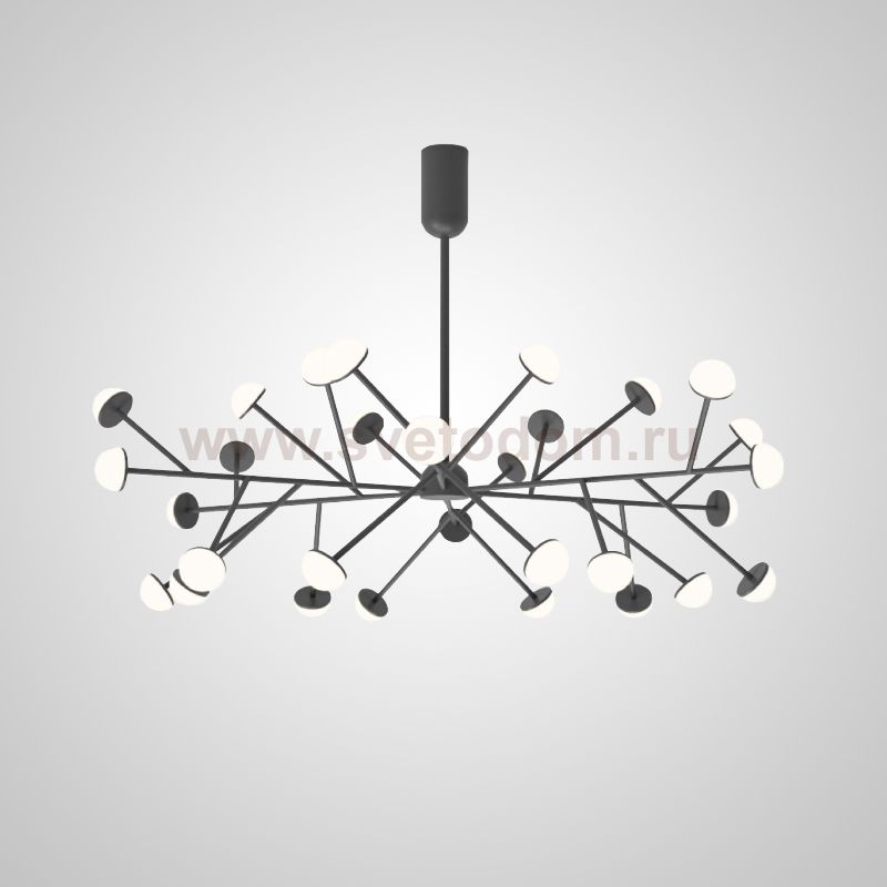 Потолочная люстра HILVI D120 Black ImperiumLoft 193525-23
