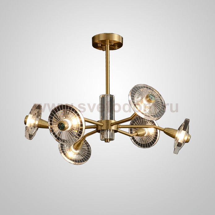 Потолочная люстра JANICA L6 Brass ImperiumLoft 193527-23