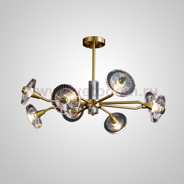 Потолочная люстра JANICA L8 Brass ImperiumLoft 193530-23