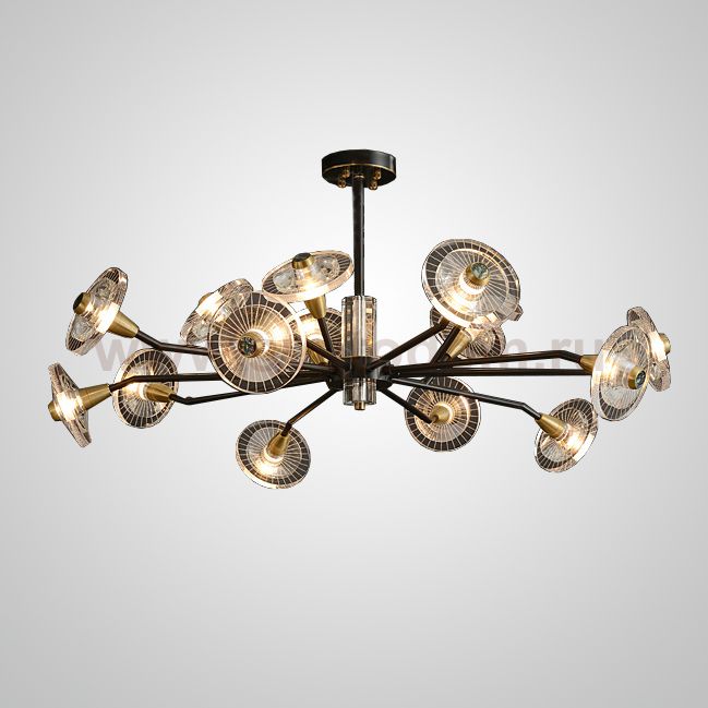 Потолочная люстра JANICA L15 Brass Black ImperiumLoft 193533-23