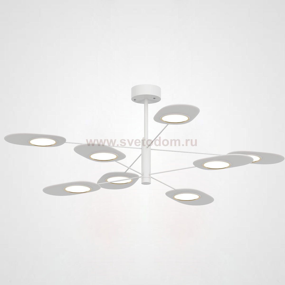 Люстра на штанге INGEL D110 8 lamps White ImperiumLoft 193540-26